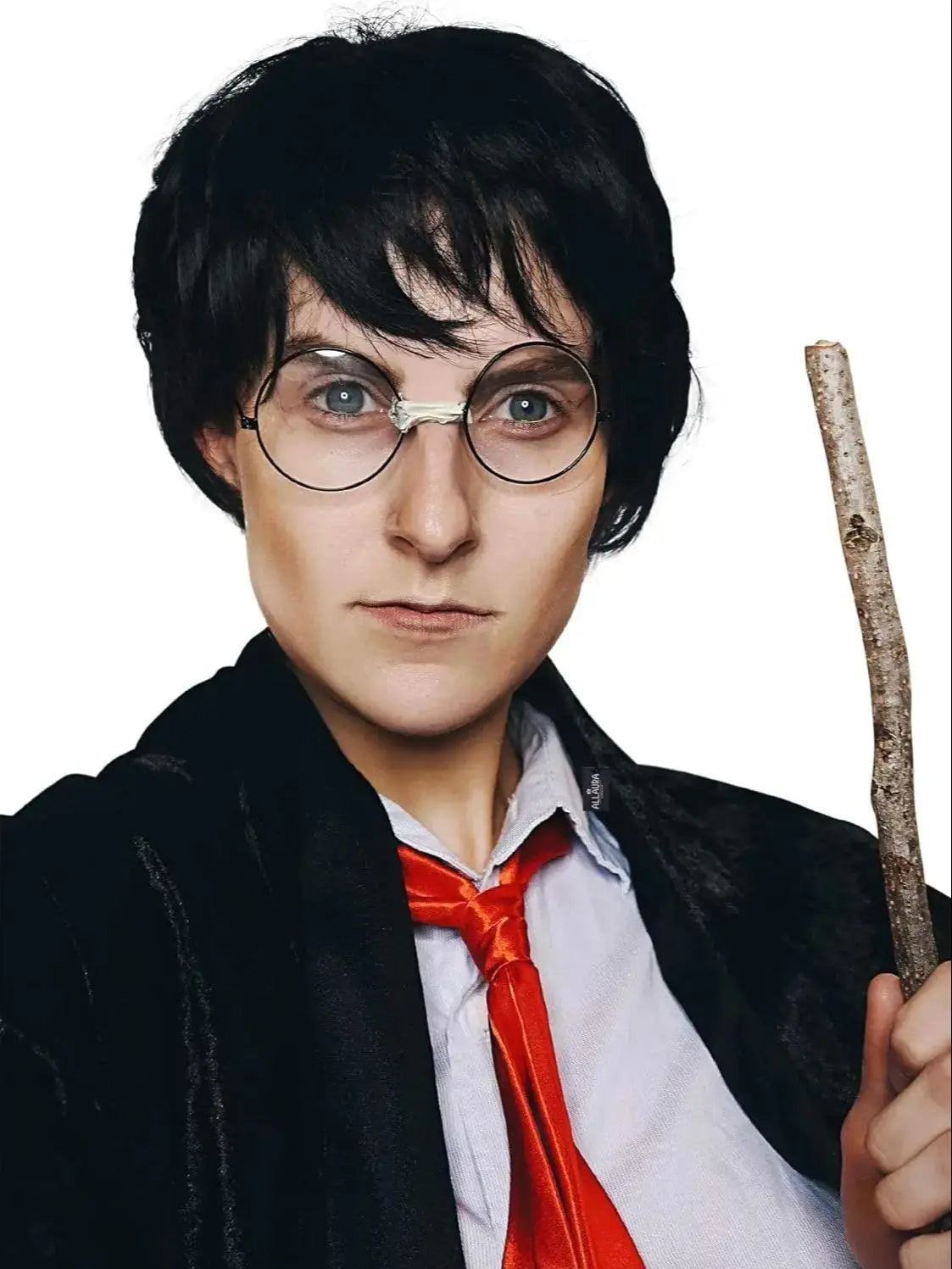 Boy Wizard Wig & Glasses Character Set - Image 7