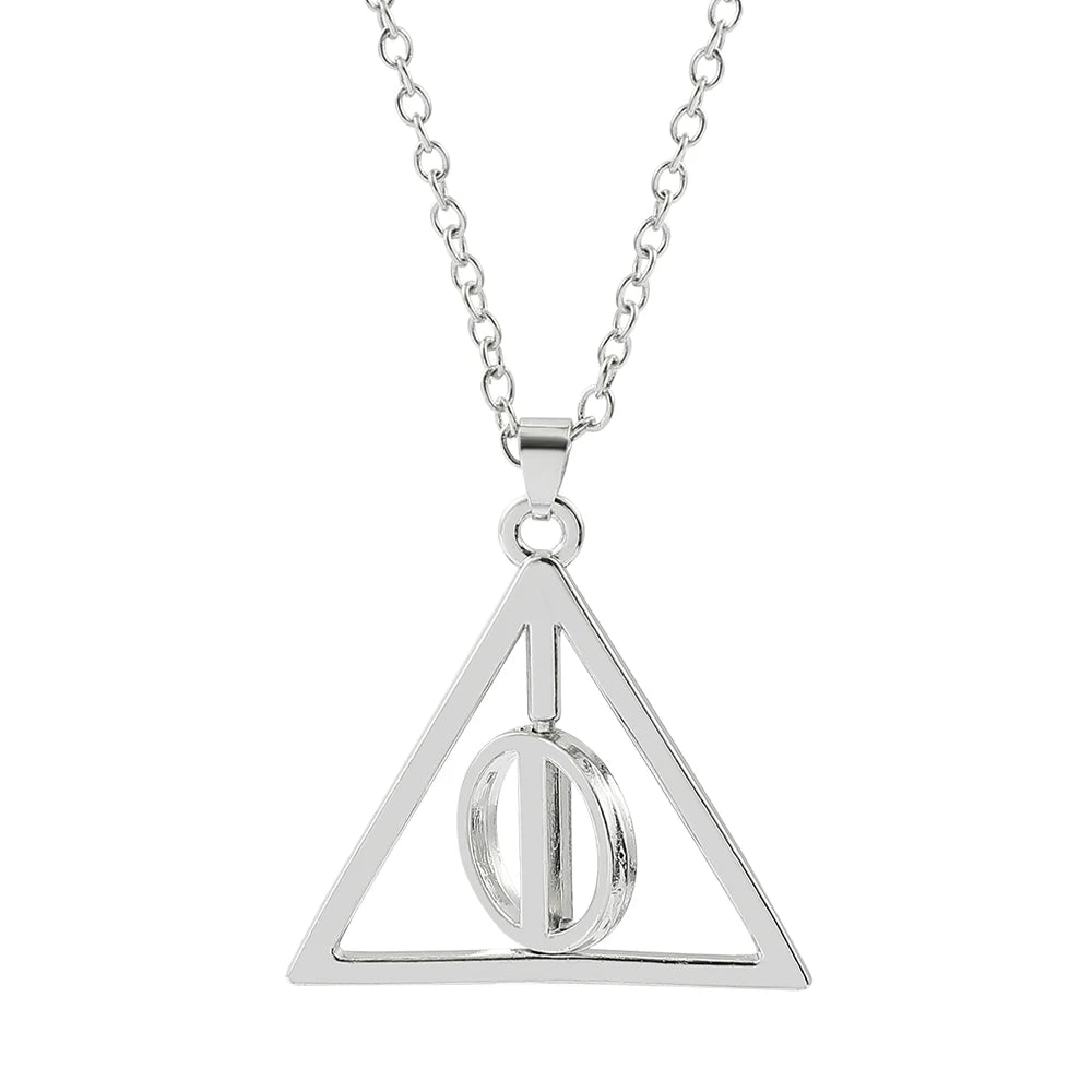 Harry Potter Luna & Deathly Hallows Rotatable Pendant Necklace - Image 10