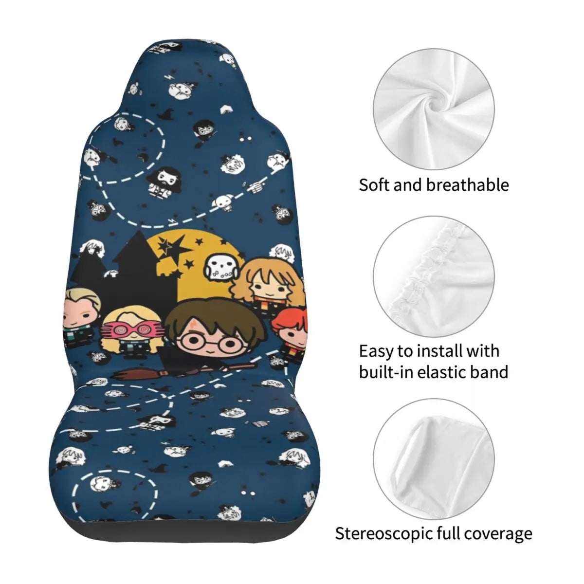 Harry Potter Magic School Car Seat Covers - Image 5