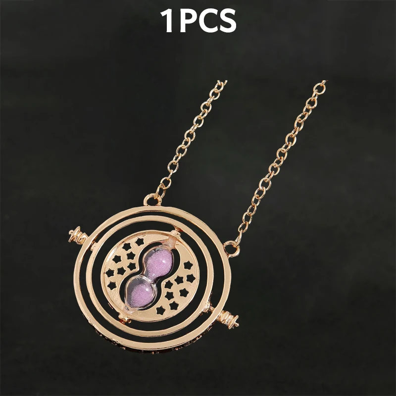 Harry Potter Time Turner & Wand Necklace Set - Image 14