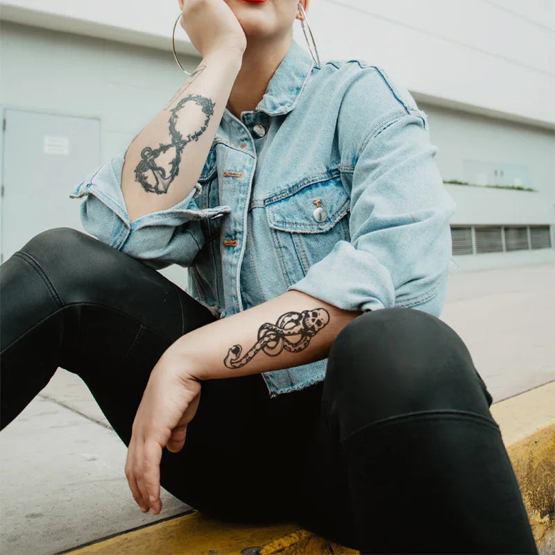 5/10PCS Voldemort & Harry Potter Magic Tattoo Stickers - Image 2