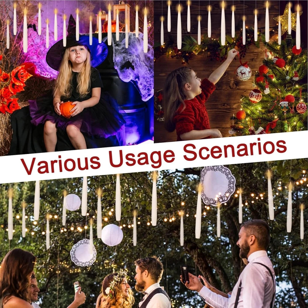 Floating LED Candles with Magic Wand - Image 2