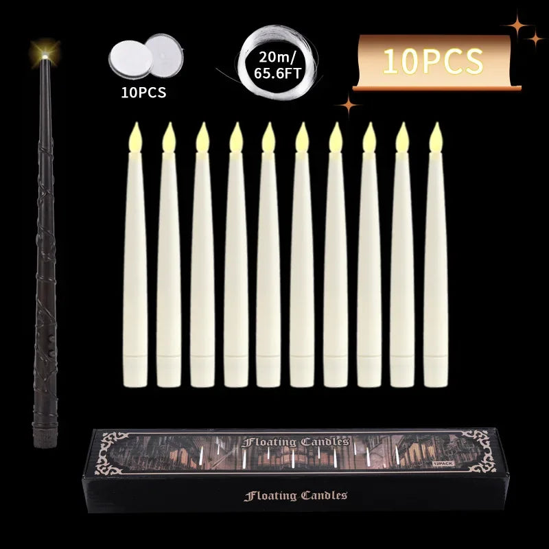 Floating LED Candles with Magic Wand - Image 9