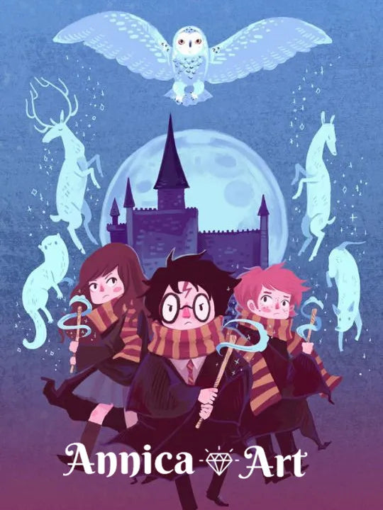 Harry Potter Cartoon 5D Diamond Painting - Image 8