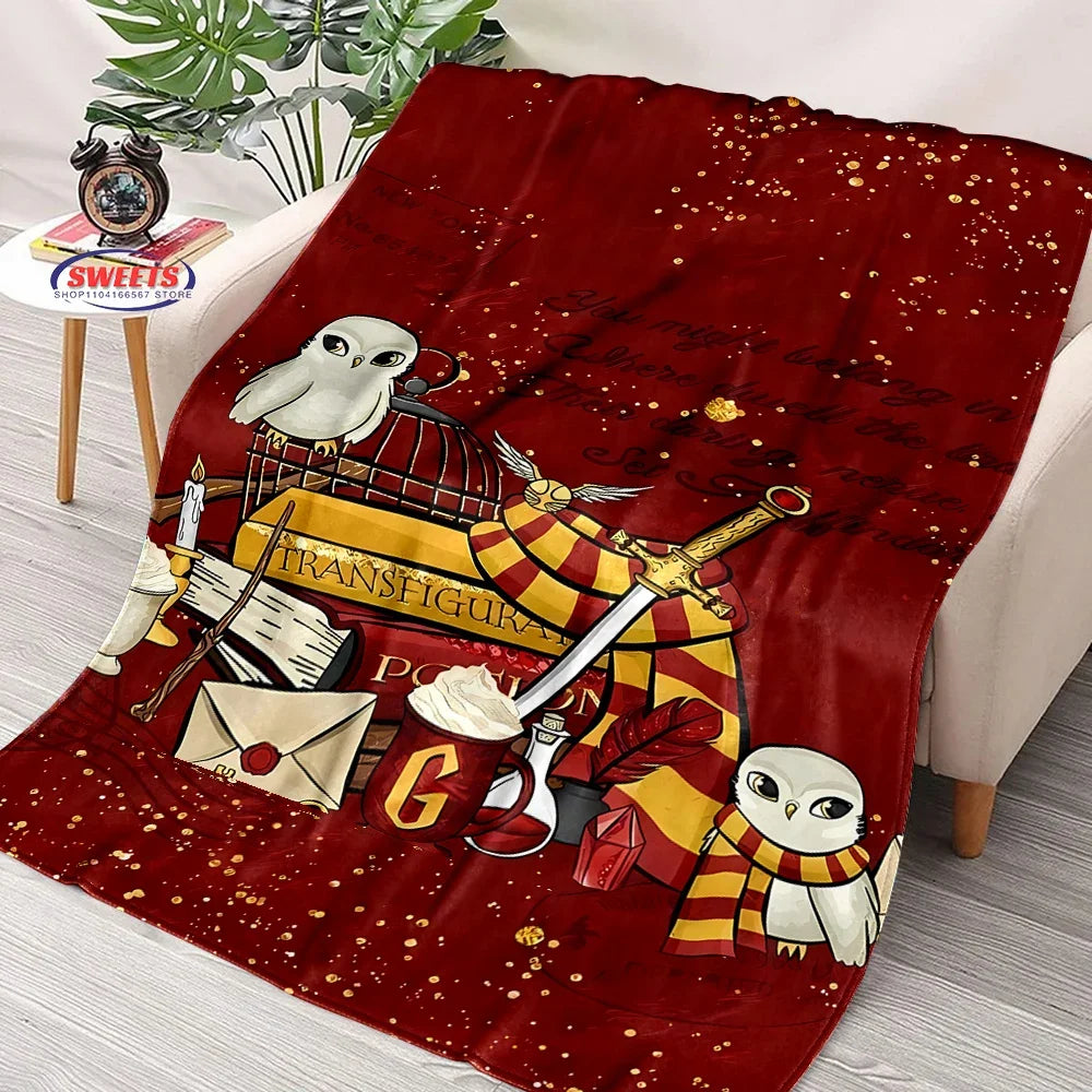 Soft Flannel Magic Hat Pattern Throw Blanket - Image 14