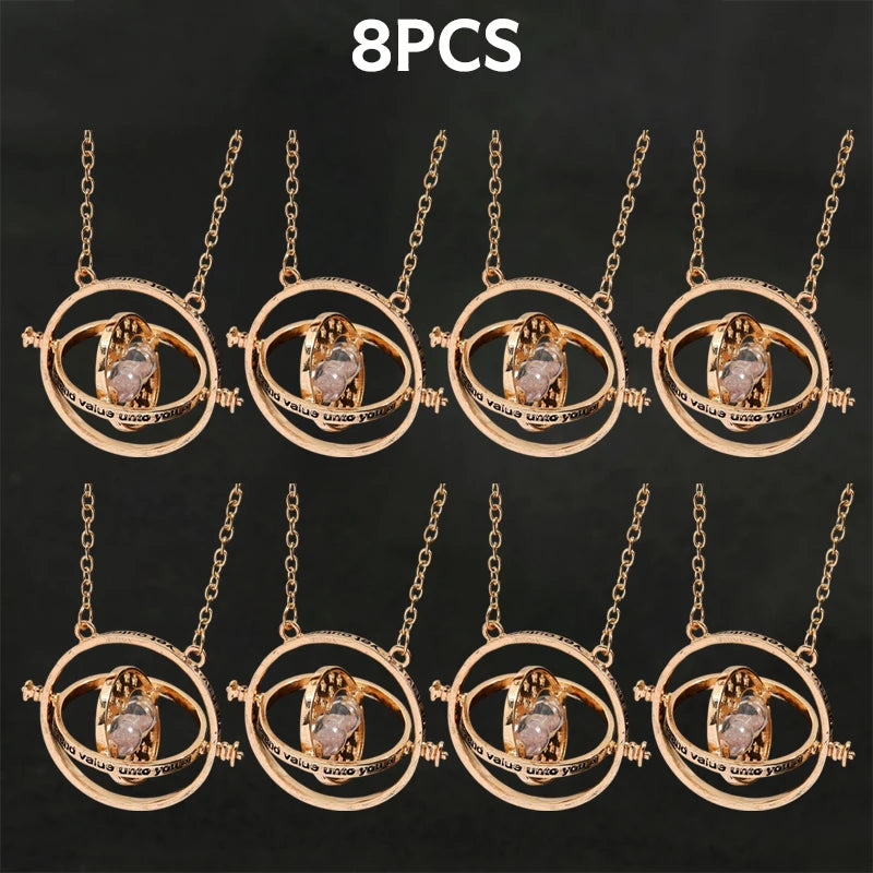 Harry Potter Time Turner & Wand Necklace Set - Image 23