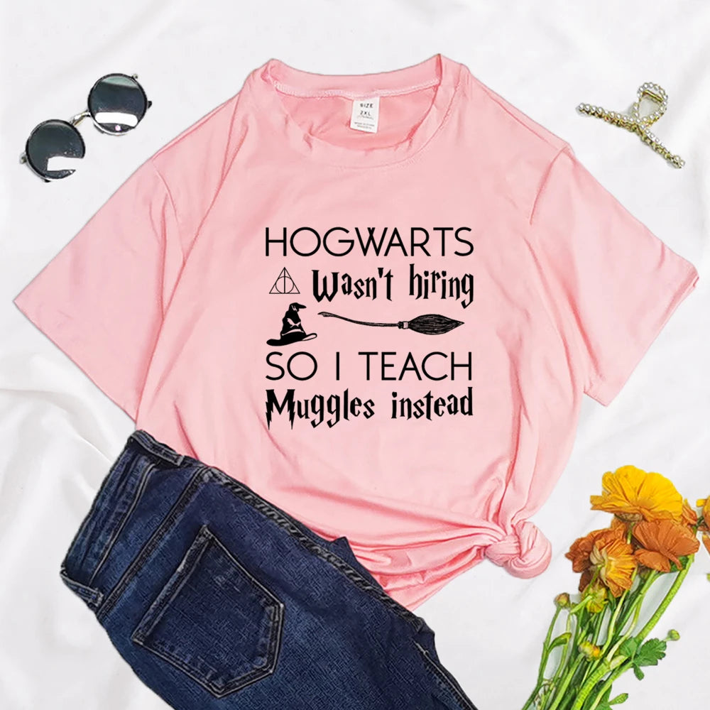 “Hogwarts Wasn’t Hiring So I Teach Muggles Instead” T-Shirt - Image 13