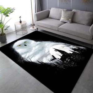 Magic Academy Owl Print Rug