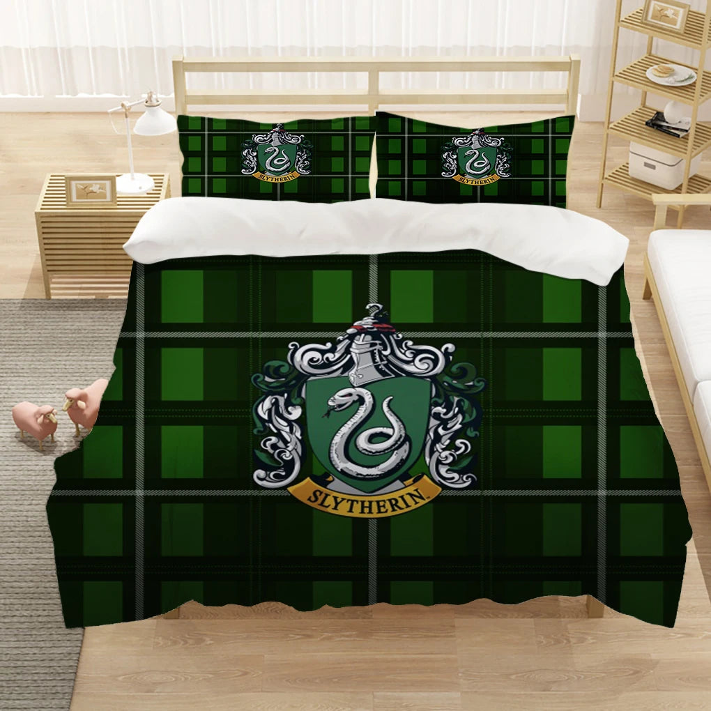 Marauder’s Map Four Magic College 3PCS Duvet Cover Set - Image 17