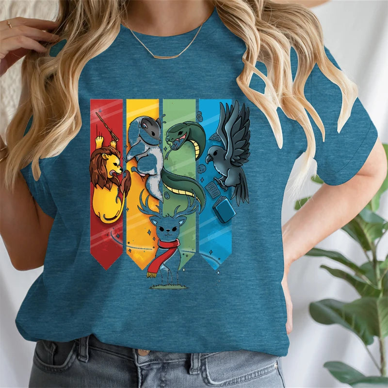 Magic Animal Ladies Cotton T-Shirt - Image 17