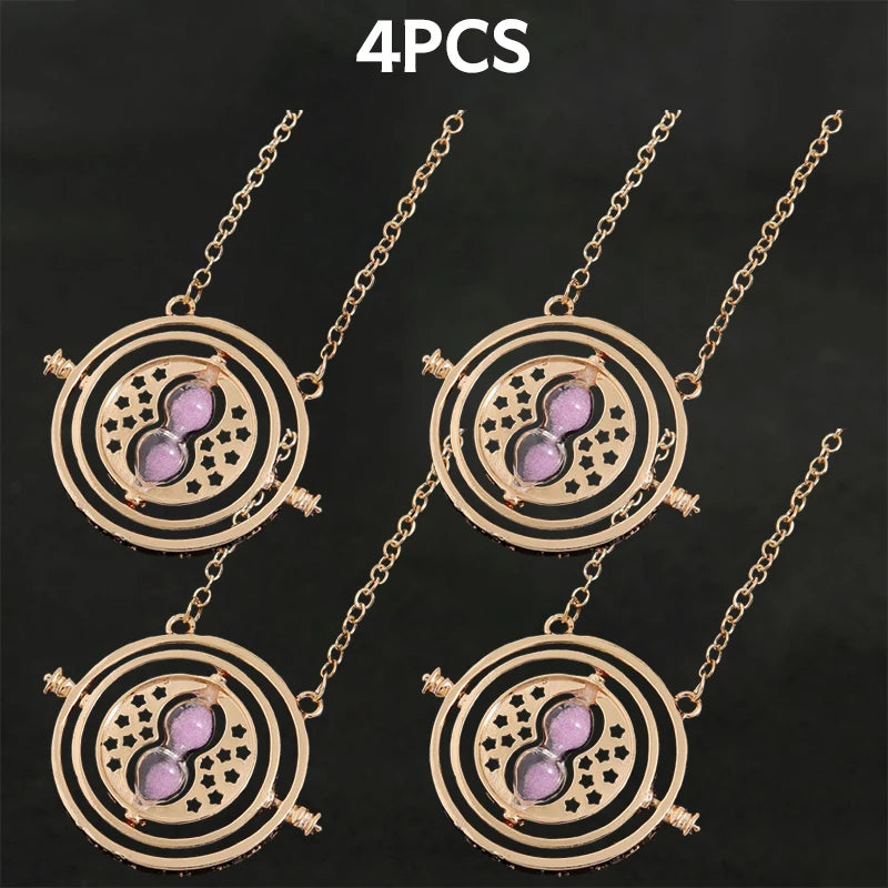 Harry Potter Time Turner & Wand Necklace Set - Image 10