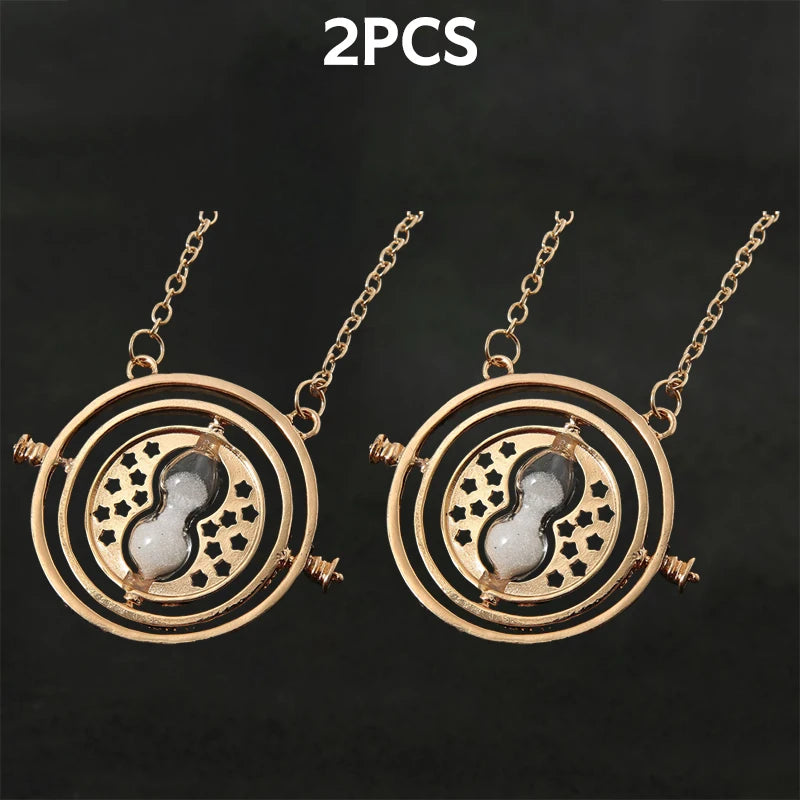Harry Potter Time Turner & Wand Necklace Set - Image 29