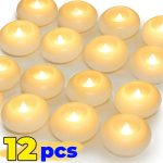 6/12Pcs Flameless Floating LED Tea Lights