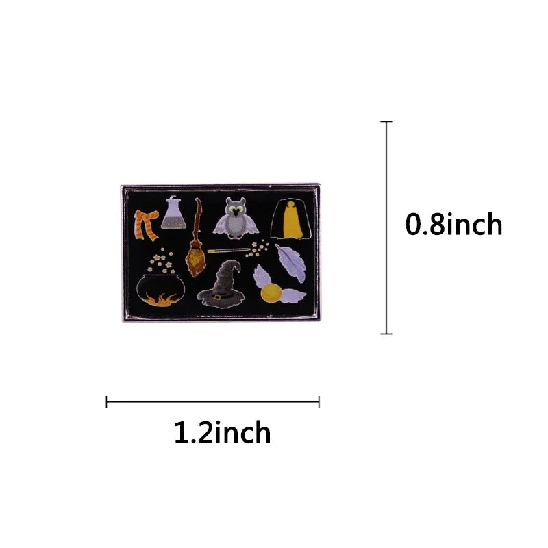Harry Potter Magic Item Brooch Set - Image 3