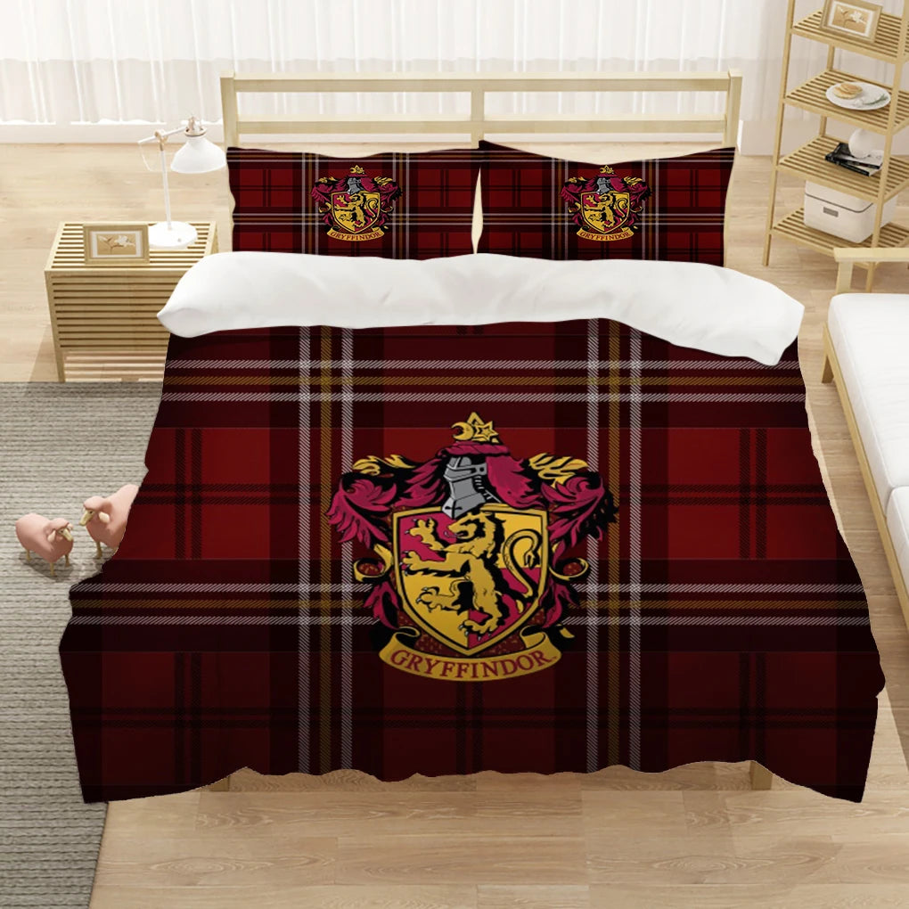 Marauder’s Map Four Magic College 3PCS Duvet Cover Set - Image 4