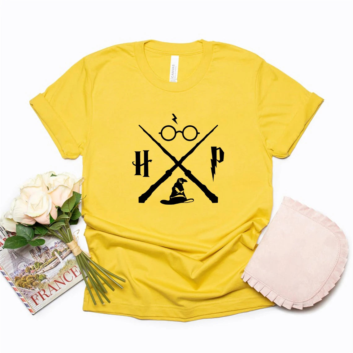 Wizard Hat & Wand Graphic T-Shirt - Image 9