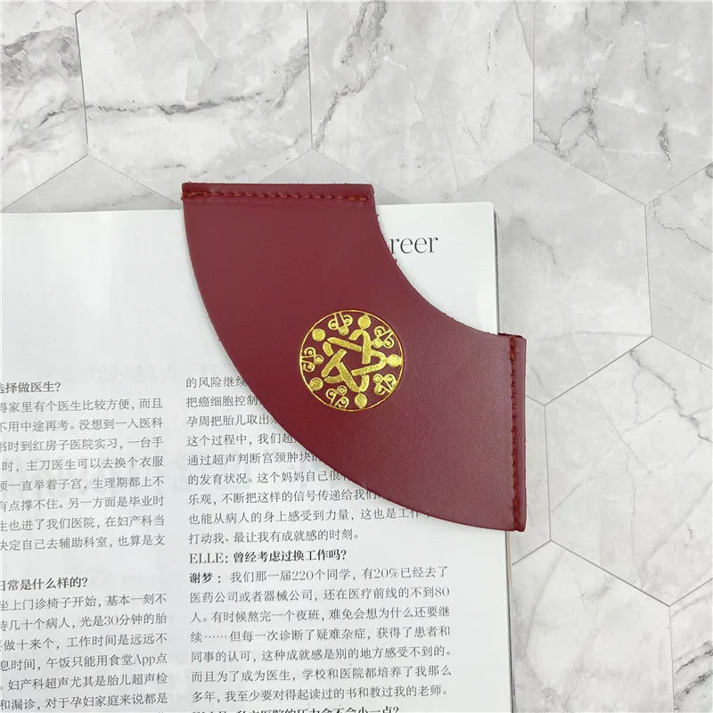 Harries Leather Bookmark â Magic Runes & Deathly Hallows Hot Stamping Design - Image 10