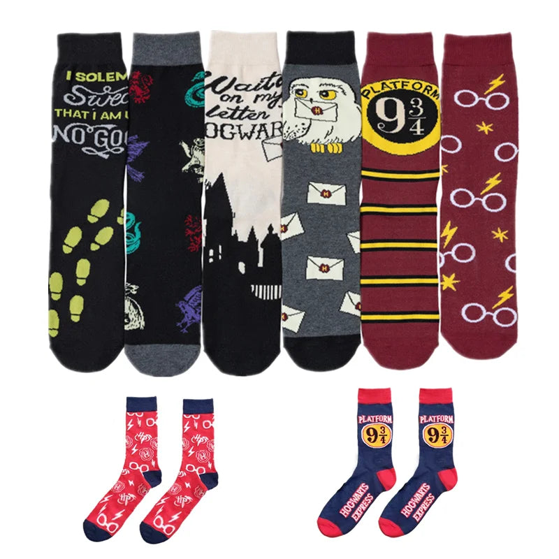 Anime Owl Wizard Socks