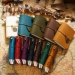 Genuine Leather Mini Travel Notebook