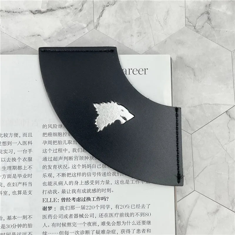 Harries Leather Bookmark â Magic Runes & Deathly Hallows Hot Stamping Design - Image 6